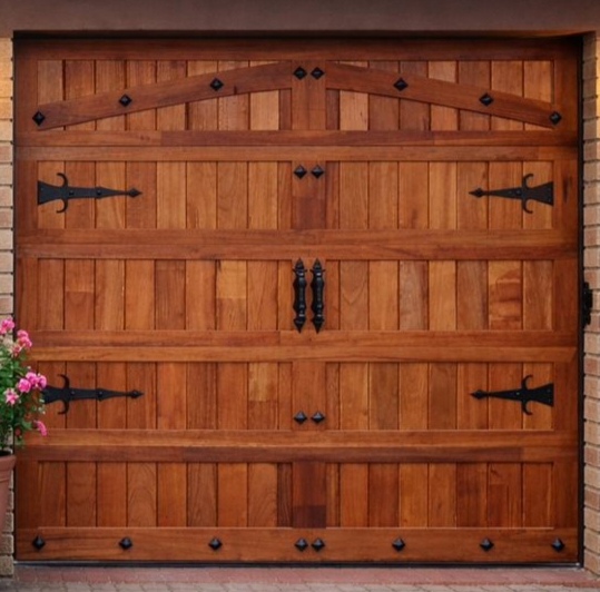 Light aluminium and glass garage door style reference