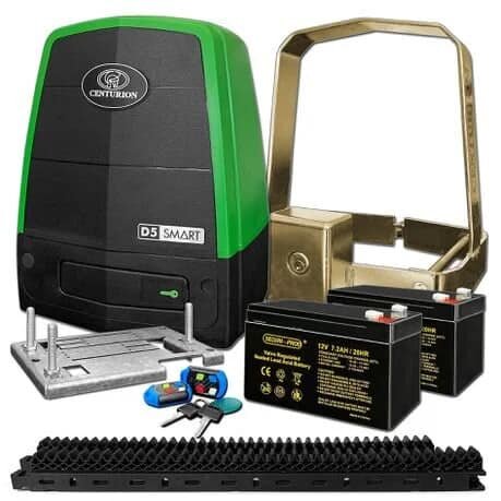 Centurion D5 gate motor kit with battery backup accessories